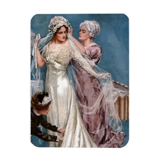 花嫁の着付け マグネット (縦)