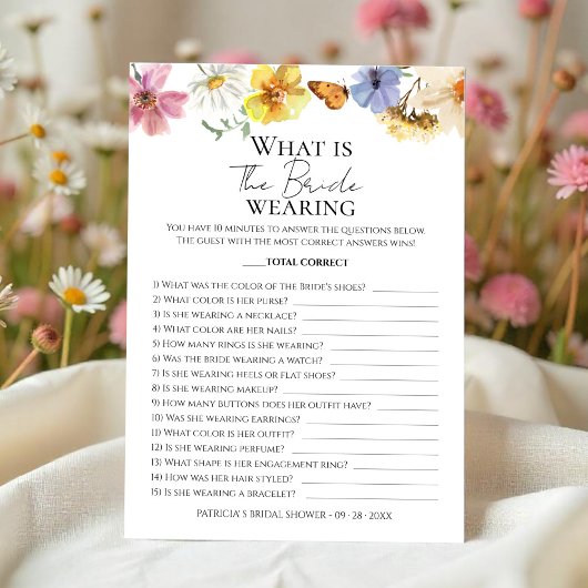 花嫁の着付け |ワイルドフラワーゲームカード 招待状