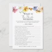 花嫁の着付け |ワイルドフラワーゲームカード 招待状 (正面)