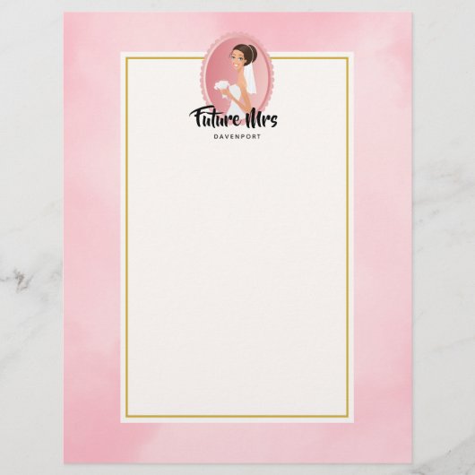 花嫁の着物を着た結婚未来の夫人 (正面)