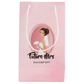 花嫁の着物を着た結婚未来の夫人 スモールペーパーバッグ (正面)