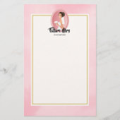 花嫁の着物を着た結婚未来の夫人 便箋 (正面)