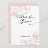 花嫁の知恵の言葉 |ブライダルシャワー 招待状 (正面/裏面)