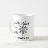 花嫁の祖母おもしろい コーヒーマグカップ (正面左)