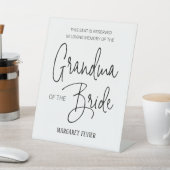 花嫁の祖母のメモリアル予約結婚椅子 台座サイン (インサイチュ)