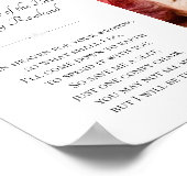 花嫁の祖母の写真追悼 ウェディングメモリアル ポスター (角)