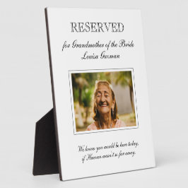 花嫁の祖母結婚記念館 フォトプラーク