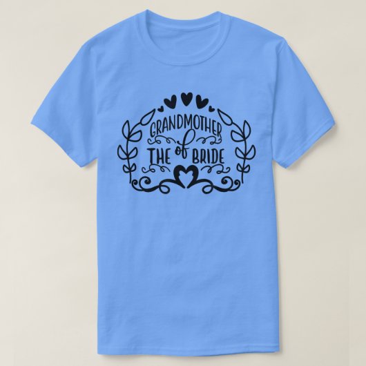 花嫁の祖母　ウェディングパーティー Tシャツ (デザイン正面)
