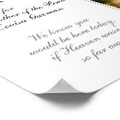 花嫁の祖母 予約席 追悼写真 ポスター (角)