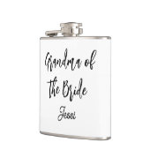 花嫁の祖母 黒白 結婚式 フラスク (左)