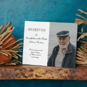 花嫁の祖父の写真記念椅子 結婚式 フォトプラーク (側面)