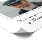 花嫁の祖父の写真追悼 ウェディングメモリアル ポスター (角)