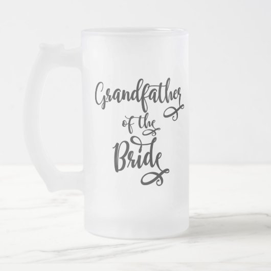 花嫁の祖父 フロストグラスビールジョッキ (左)