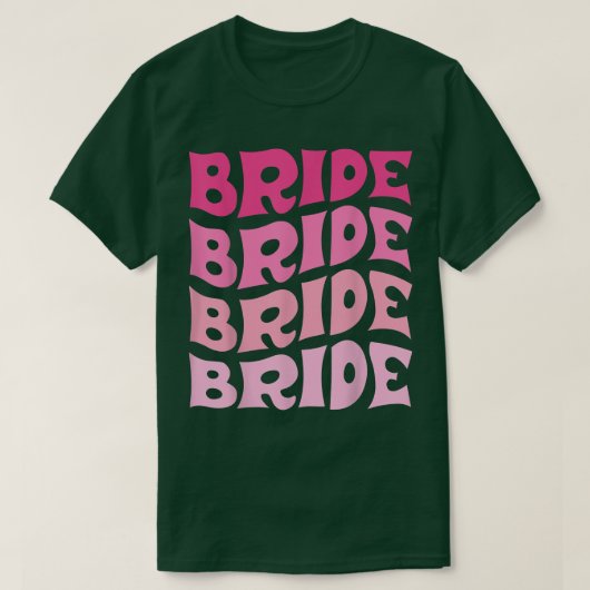 花嫁の私たちクルー レトロな独身最後の宴 花嫁の私 Tシャツ (デザイン正面)