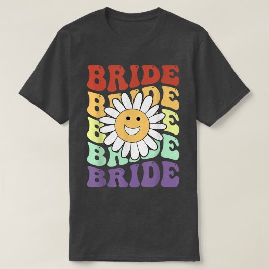 花嫁の私たちチーム レトロな独身最後の宴  ブライズメイド Tシャツ (デザイン正面)