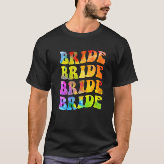 花嫁の私たち チーム タイダイ バチェロレッテ パーティー 花嫁B Tシャツ