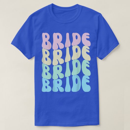 花嫁の私たち  レトロな独身最後の宴 花嫁のブライズ Tシャツ (デザイン正面)