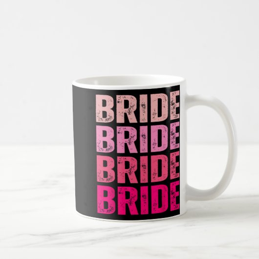 花嫁の私たち 結婚する ピンクの独身最後の夜  コーヒーマグカップ (右)