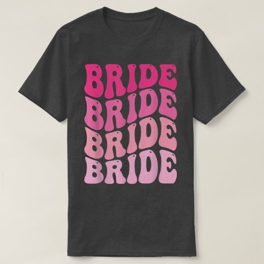 花嫁の私のクルー レトロな独身最後の宴 花嫁の私 Tシャツ (デザイン正面)