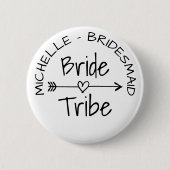 花嫁の種族の結婚披露宴の好意の円形の一流ボタン 缶バッジ (正面)