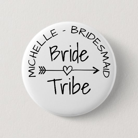 花嫁の種族の結婚披露宴の好意の円形の一流ボタン 缶バッジ (正面)