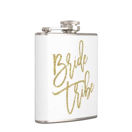 花嫁の種族の金ゴールドのグリッターの原稿 フラスク (右)