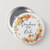 花嫁の紅葉のカボチャ祖母 缶バッジ (正面&裏面)