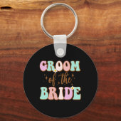 花嫁の素敵な新郎 ウェディングシャワー ママ フロム キーホルダー (正面)