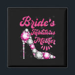 花嫁の素晴らしい母ハッピーズマ結婚イズヴィンタグ マグネット<br><div class="desc">花嫁の素晴らしい母上の幸せ結婚の結婚ヴィンテージ</div>
