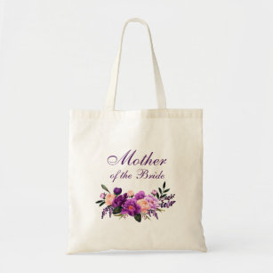 花嫁の紫外紫色の花の母 トートバッグ
