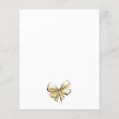 花嫁の結婚ガウン予算ブライダルシャワー招待状 (裏面)