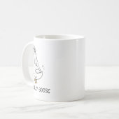 花嫁の結婚ガチョウ間抜けが緩い コーヒーマグカップ (正面左)