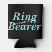 花嫁の結婚ブライダルパーティは私のリングや輪ベアラ 缶クーラー (正面)