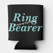 花嫁の結婚ブライダルパーティは私のリングや輪ベアラ 缶クーラー (裏面)