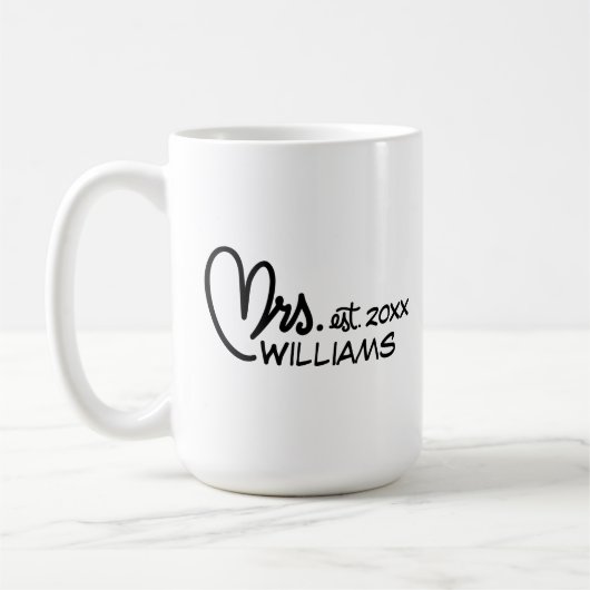 花嫁の結婚マグ コーヒーマグカップ (左)