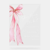 花嫁の結婚前お披露目パーティー アクリルサイン (正面)