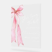 花嫁の結婚前お披露目パーティー アクリルサイン (傾斜)