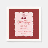 花嫁の結婚前お披露目パーティー スタンダードカクテルナプキン (正面)