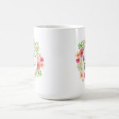 花嫁の結婚式のクラシックのマグのエレガントな母 コーヒーマグカップ (中央)