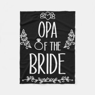 花嫁の結婚式の家族のOpa 1 フリースブランケット