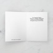 花嫁の結婚式の招待状のガーター カード (内部)