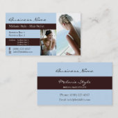 花嫁の結婚式の招待状 名刺 (正面/裏面)