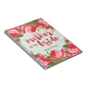 花嫁の結婚式の白人及び緑のレースの母 ノートブック (右側)