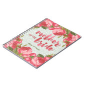 花嫁の結婚式の白人及び緑のレースの母 ノートブック (左側)