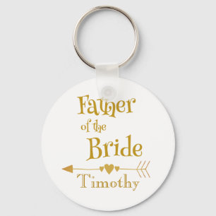 花嫁の結婚式の記念品の父 キーホルダー