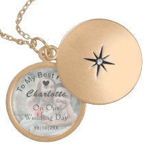 花嫁の結婚式の記念日贈りパーソナライズされた物写真