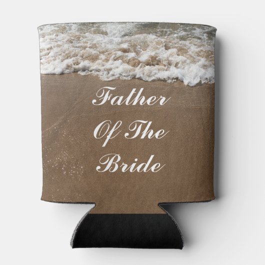 花嫁の結婚式の贈り物パーティーの親父 缶クーラー (裏面)