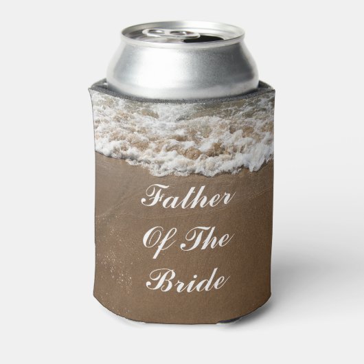 花嫁の結婚式の贈り物パーティーの親父 缶クーラー (缶裏面)