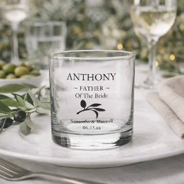 花嫁の結婚式パーソナライズされたの父親 ウイスキーグラス