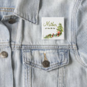 花嫁の結婚式ボタンの母 缶バッジ (インサイチュ)